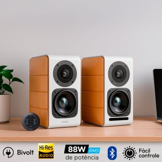 Caixa de som 88W RMS Bluetooth, Hi-Res, Entrada Óptica e Coaxial, Bivolt - EDIFIER S880DB