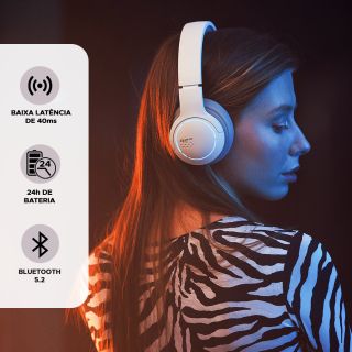 Fone Gamer EDIFIER G2BT Branco - RECONDICIONADO SELO B