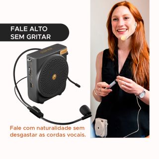Amplificador de voz portátil MF3 EDIFIER - Bateria 20 horas, Controle de volume, plug and play