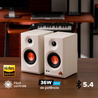 Monitor de Áudio 36W RMS Bluetooth 5.4 Hi-Res EDIFIER MR3 - Bivolt, para estúdio