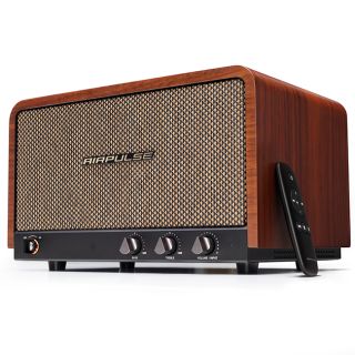 Caixa de Som retrô Airpulse P100X 60W RMS - Madeira