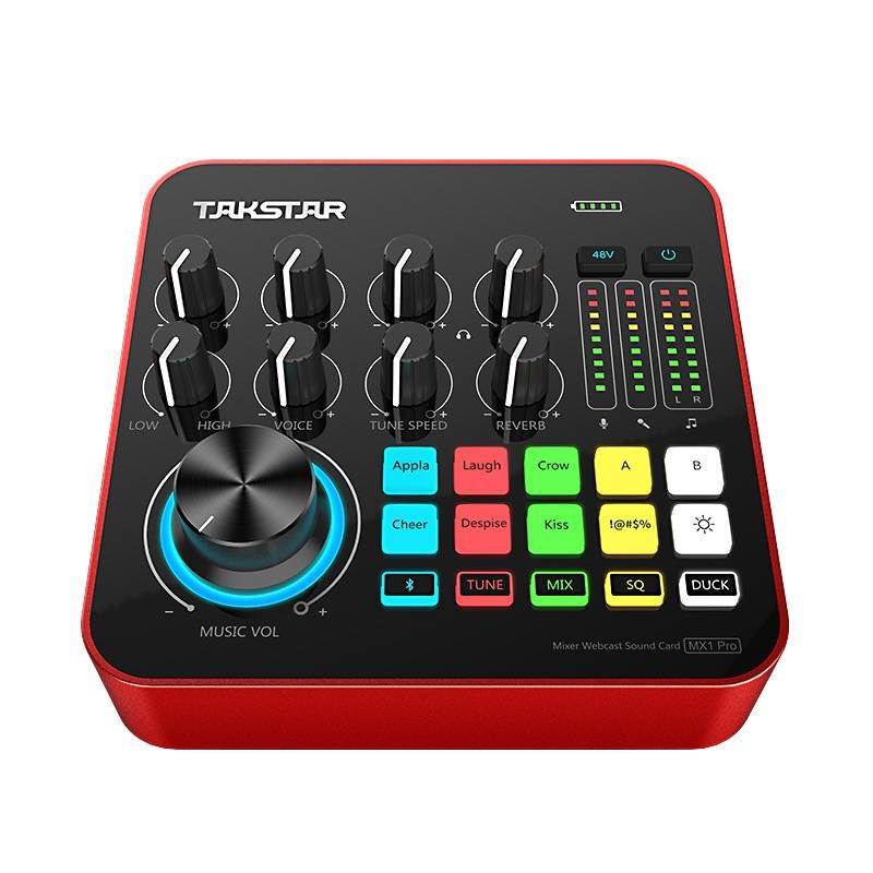 Takstar MX1 Pro Mixer e Placa de som portátil