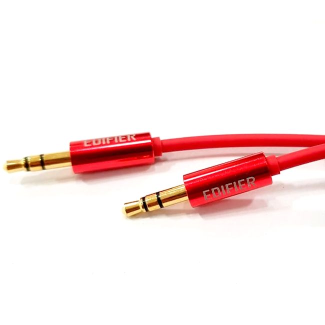 Cabo de Audio P2-P2 W800BT PLUS EDIFIER - Vermelho - 1,30 MTS