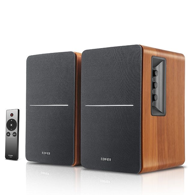 Monitor de áudio R1280Ts Saída Subwoofer 42W RMS EDIFIER - Madeira