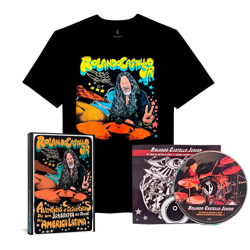 Kit CD Rolando Castello Junior + Camiseta + Livro