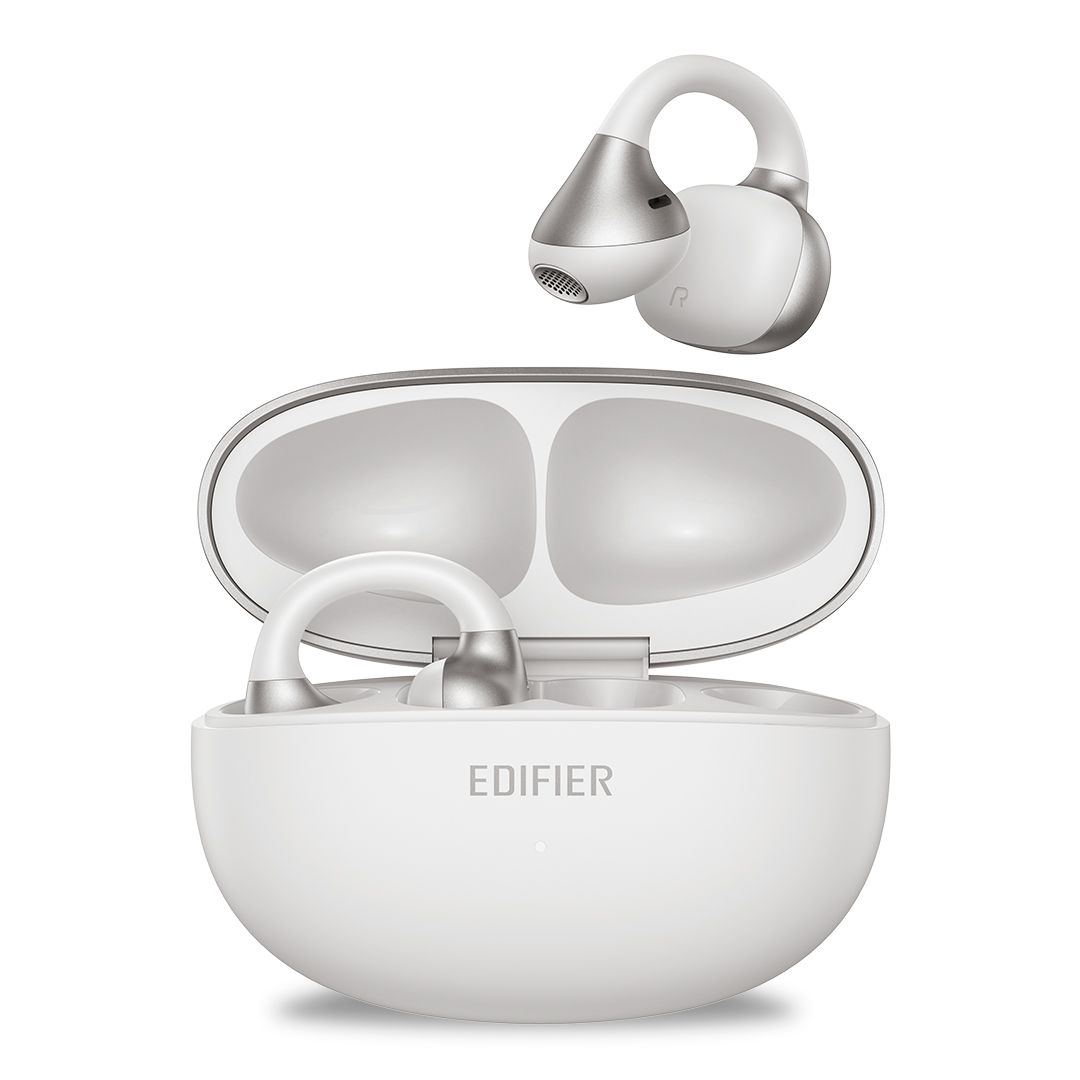 Fone Open-Ear com grave otimizado, Bluetooth 6.1, Bateria 22h | Comfo Bass EDIFIER - Prata