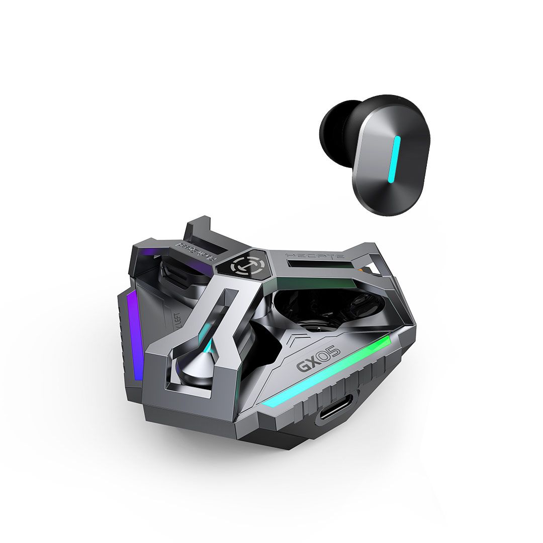 Fone TWS Gamer 2.4GHz com Hi-Res e LHDC GX05 EDIFIER - Cinza escuro