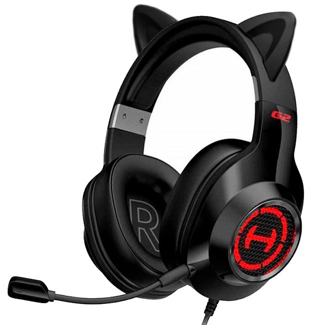 Orelha de Gato PRETA para G2II e W800BT (par)