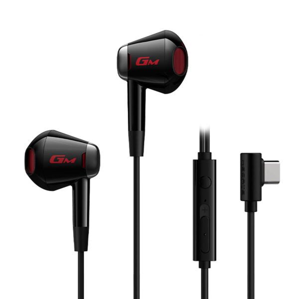 Fone com microfone cabo USB-C EDIFIER GM180 Plus Hecate - Preto