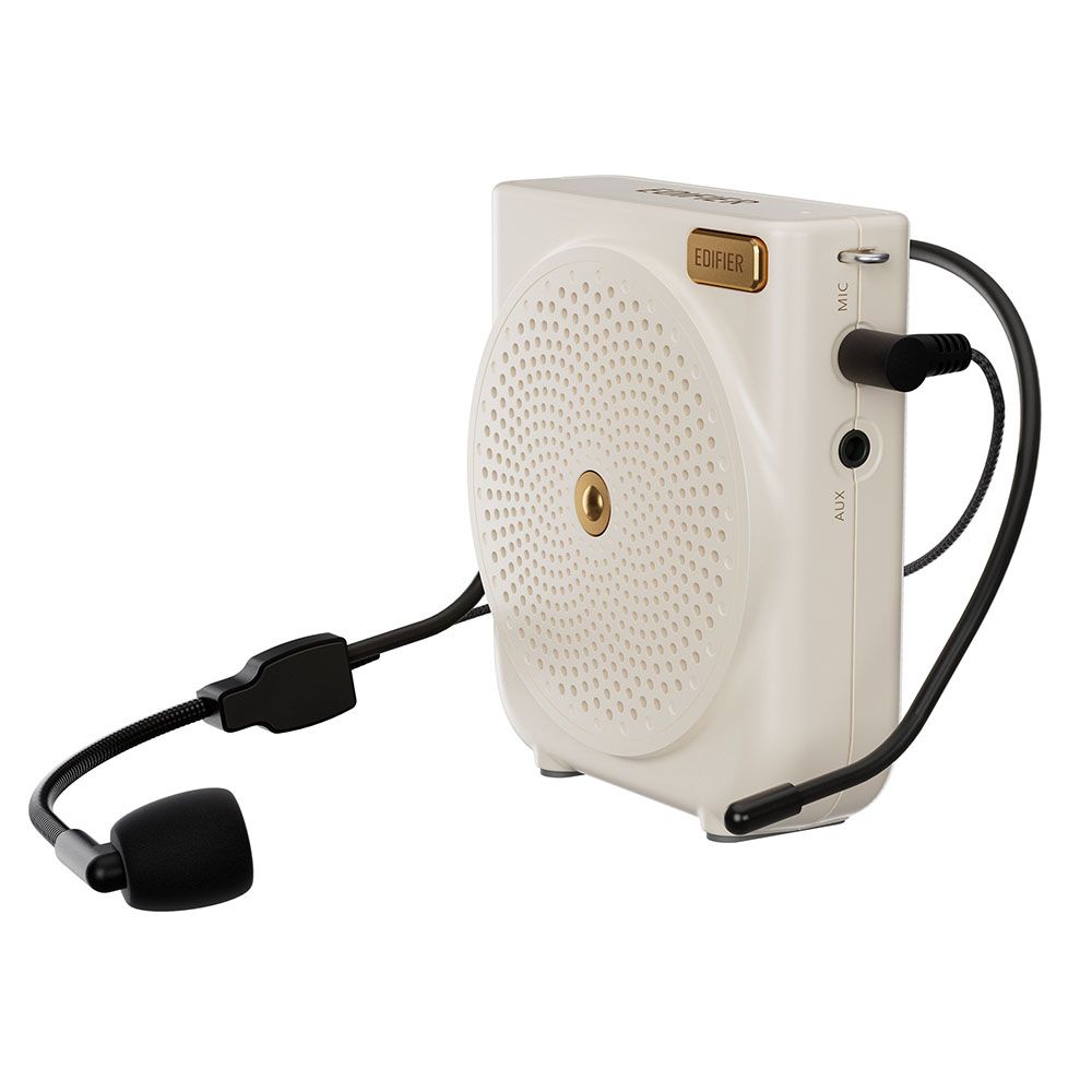Amplificador de voz portátil MF3 EDIFIER - Bateria 20 horas, Controle de volume, plug and play - Branca