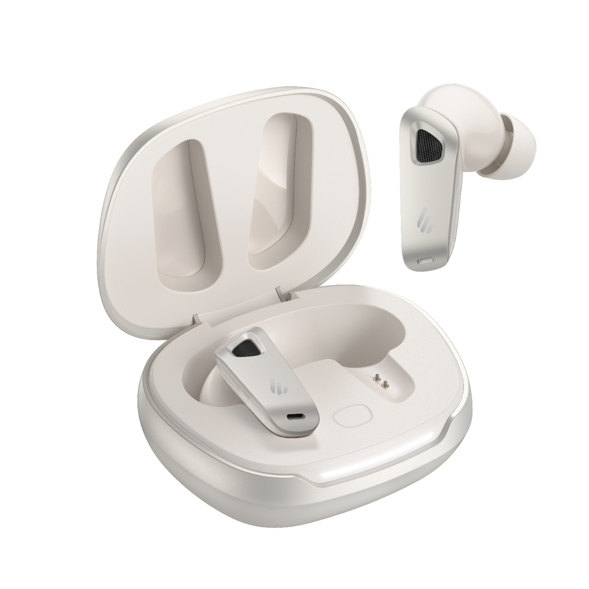 Fone TWS com cancelamento de ruído e Hi-Res NeoBuds Pro 3 EDIFIER - Starlight - Off-white