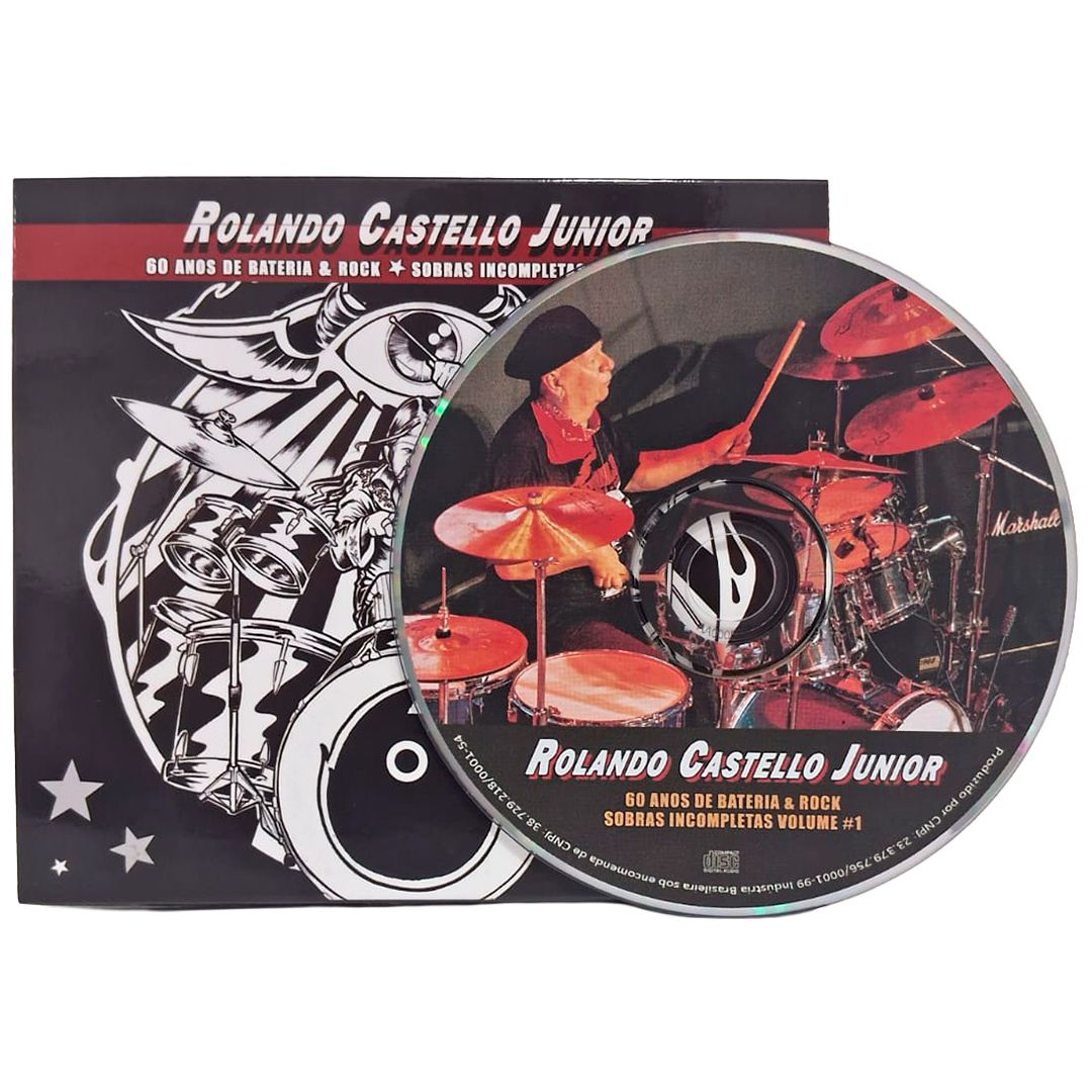 CD Rolando Castello Junior - 60 Anos de Bateria & Rock: Sobras Incompletas - VOL 1