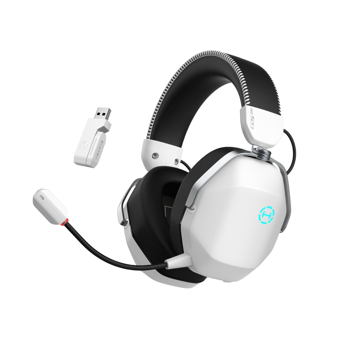 Headset Gamer Hi-Res Hecate G5 MAX Bluetooth 6.0, THX Dongle 2.4Ghz - Branco