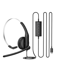 Headset Comunicador Profissional Mono USB EDIFIER CC100 - Preto