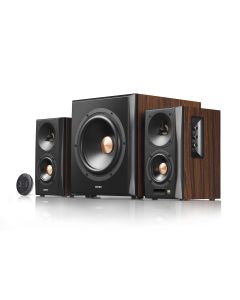 Caixa de Som com Subwoofer sem fio EDIFIER S360DB 155W RMS - Madeira