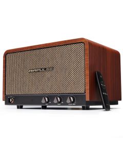 Caixa de Som retrô Airpulse P100X 60W RMS - Madeira
