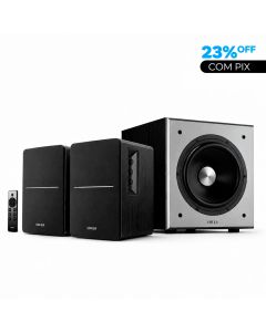 Kit Caixa de Som R1280DBs Preto + Subwoofer T5V2 EDIFIER
