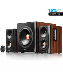Caixa de som com Subwoofer sem fio, 155W RMS, Bivolt, Bluetooth, para casa e festas - S360DB EDIFIER