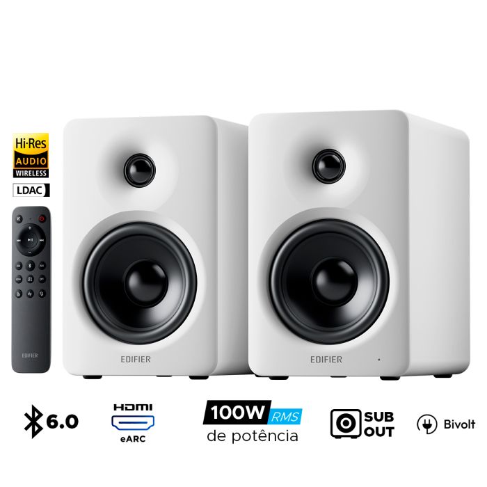 Caixa de Som EDIFIER M90 100W RMS - Branco