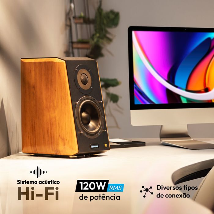 離島OK EDIFIER S1000MKII (S1000MK2) アンプ内蔵 Monitor de Áudio 120W RMS EDIFIER S1000MKII Qualcomm aptX HD