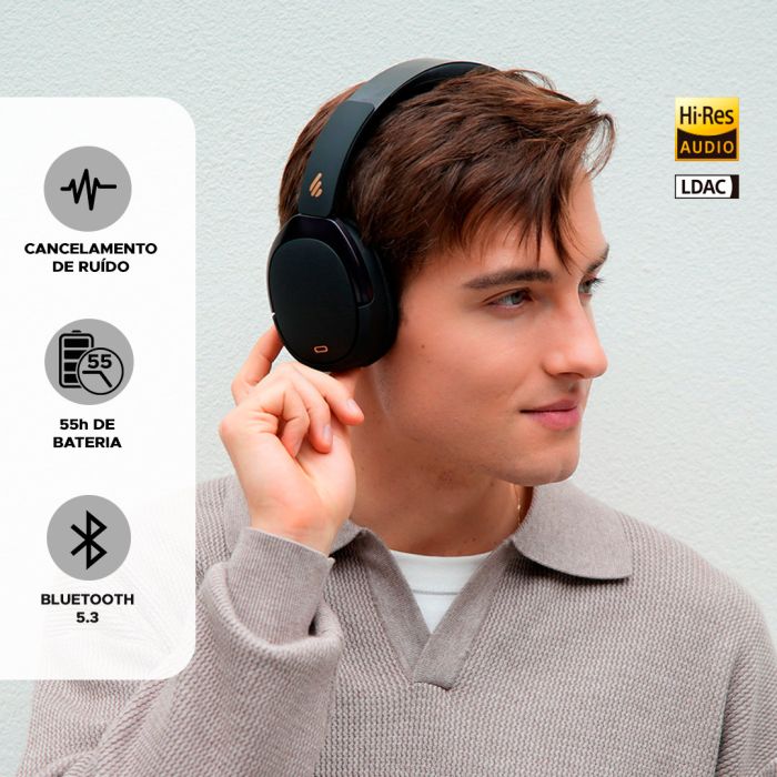 WH950NB EDIFIER Preto - Fone Bluetooth com cancelamento de Ruído