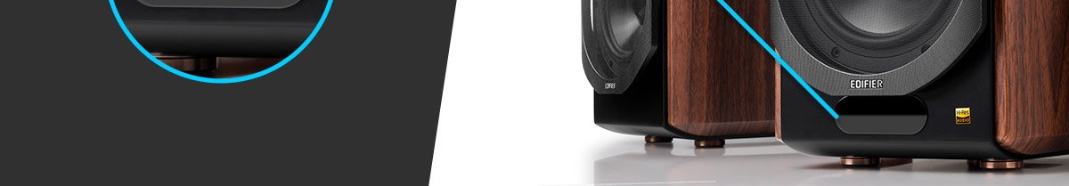 caixa de som com mostrador