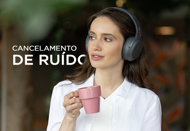 Fone Bluetooth com redução de ruído