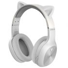 fone Bluetooth com orelha de gato - branco