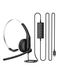 Headset Comunicador Profissional Mono USB EDIFIER CC100 - Preto